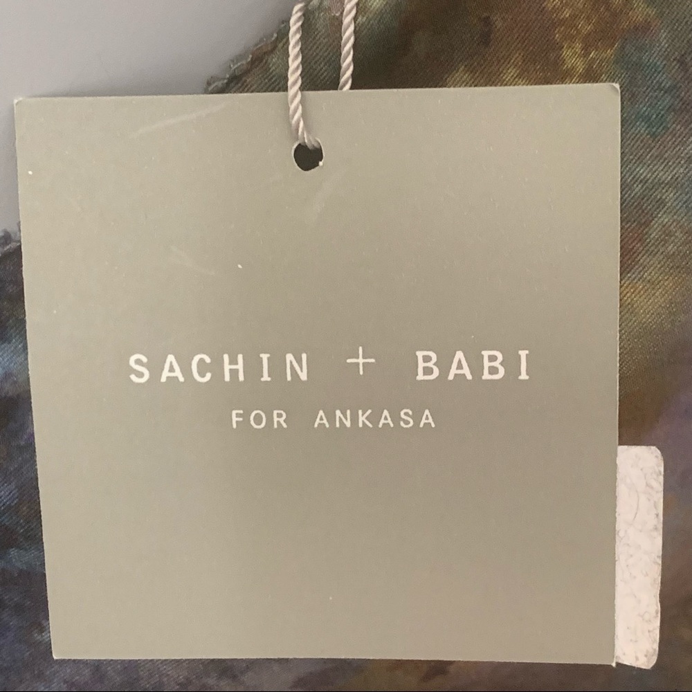 NWT SACHIN + BABI Silk Monet Ankasa Vickie Dress One Shoulder Wrap Pastel Size 4 - Picture 5 of 16